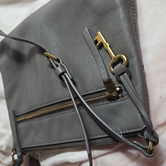 Fossil Crossbody Purse, Gray - Picture 11 of 12